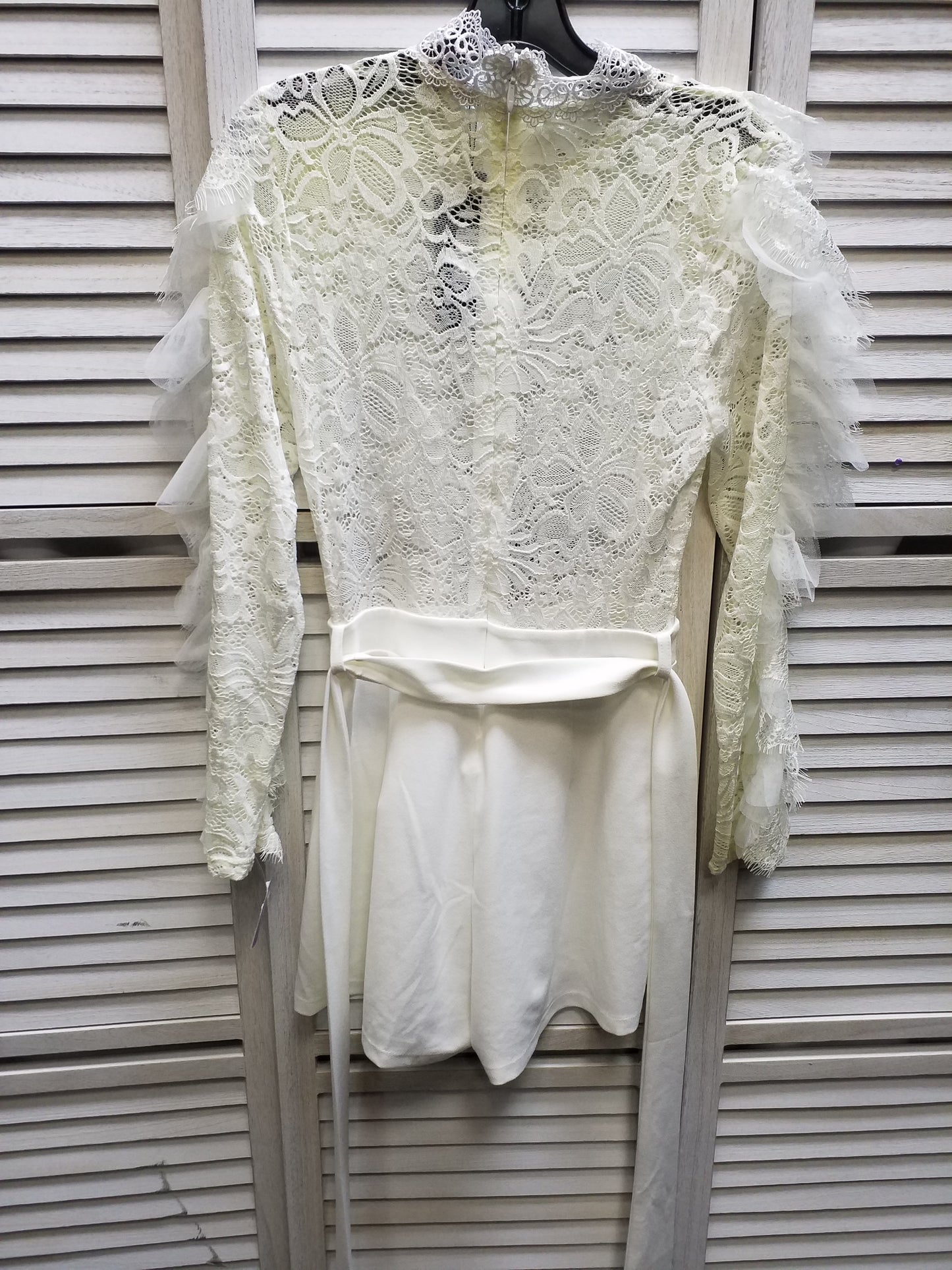 Cream Romper Fashion Nova, Size M