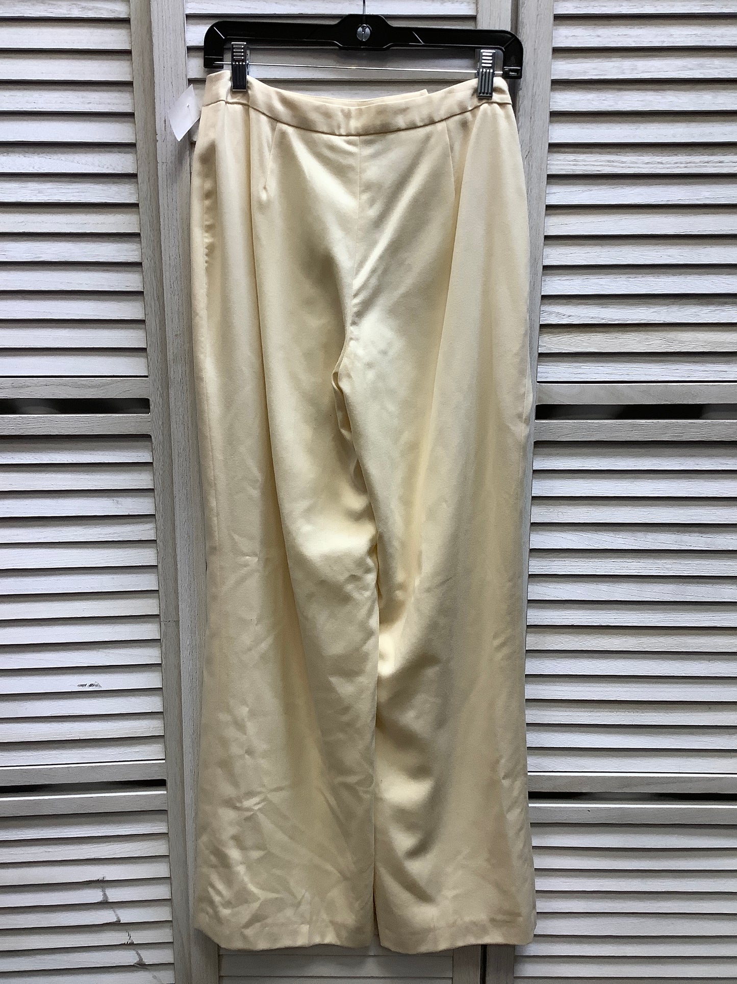 Cream Pants Wide Leg Casual Corner, Size 8