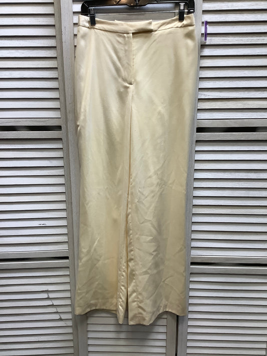 Cream Pants Wide Leg Casual Corner, Size 8