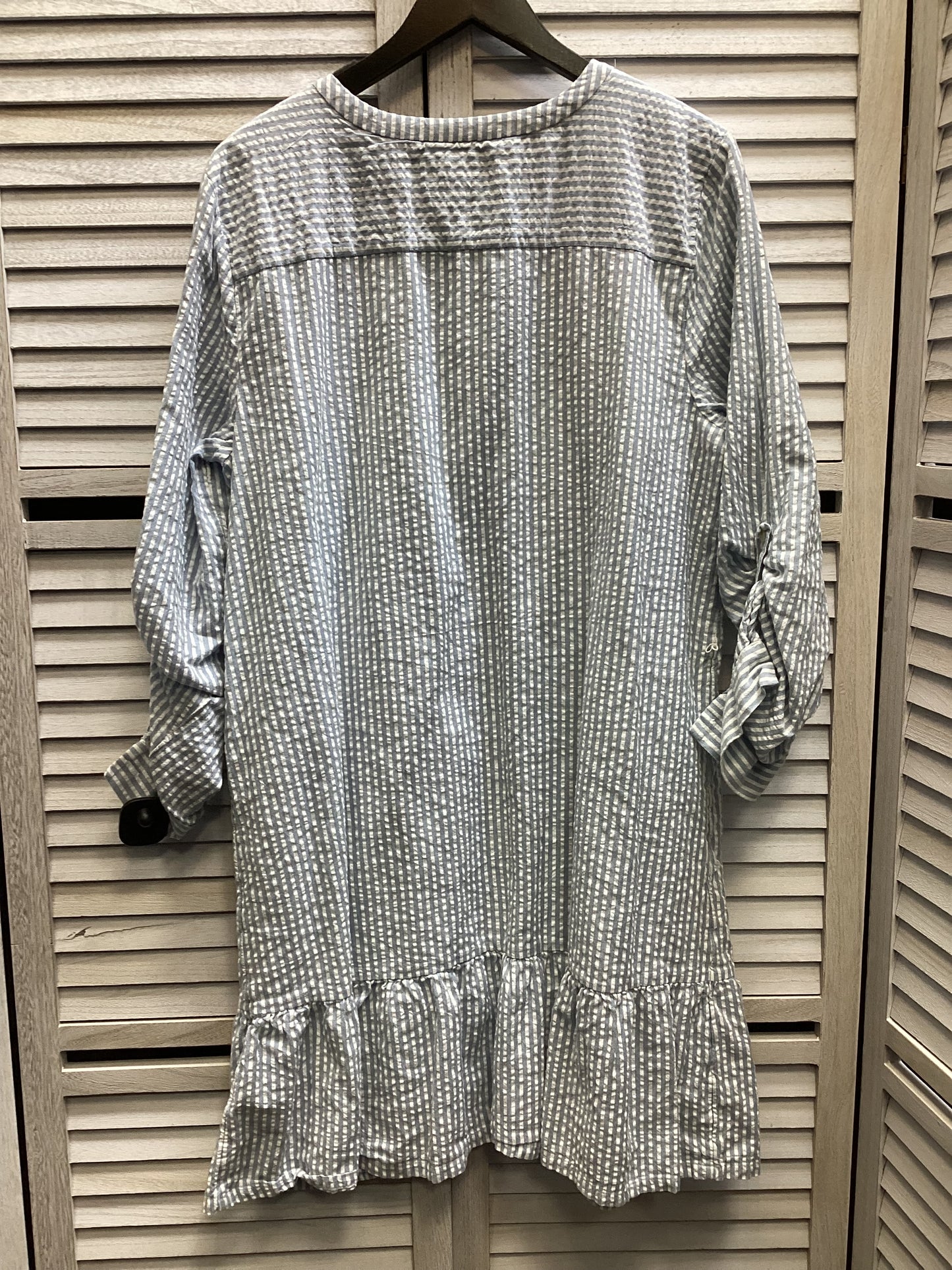 Dress Casual Midi By Loft In Striped Pattern, Size: Xl