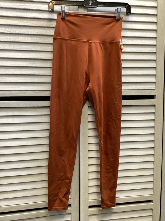 Athletic Leggings By Sage In Rust, Size: S