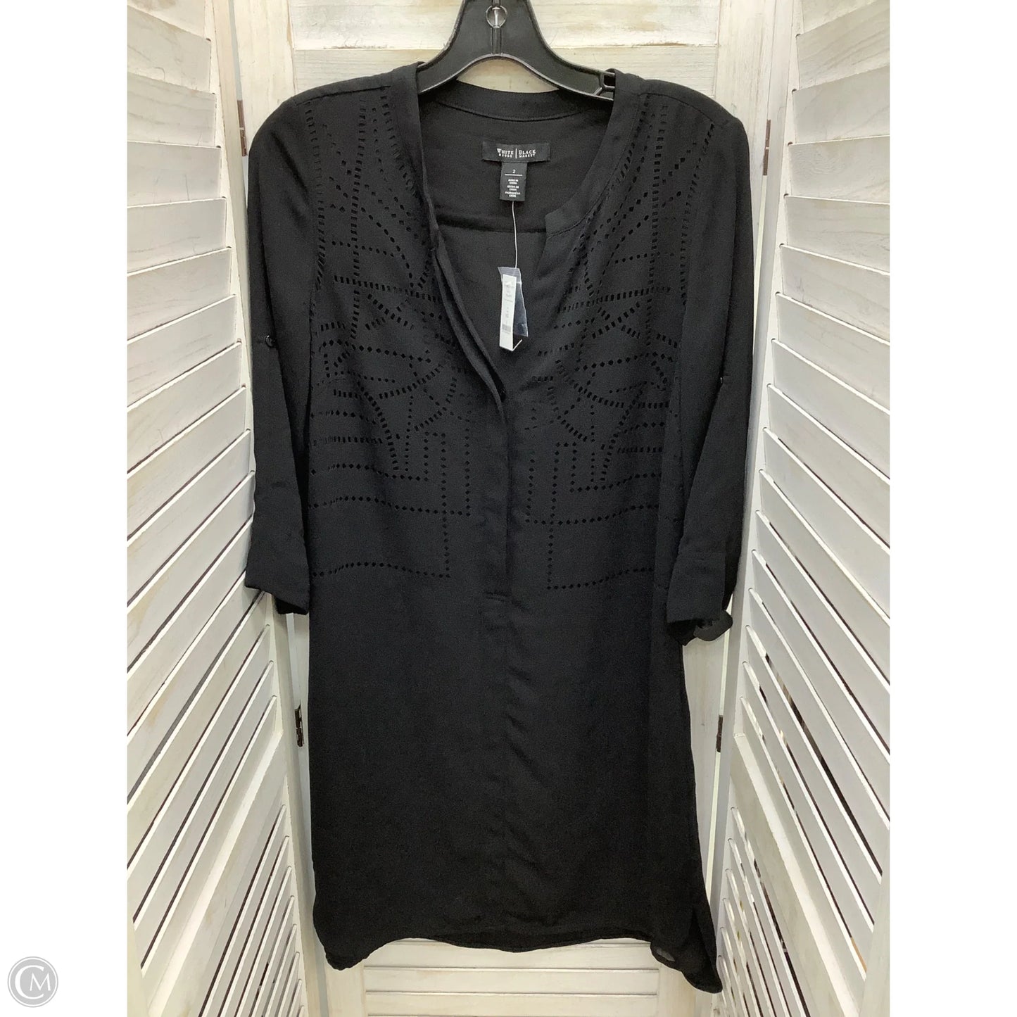 Dress Casual Short By White House Black Market In Black, Size: 2