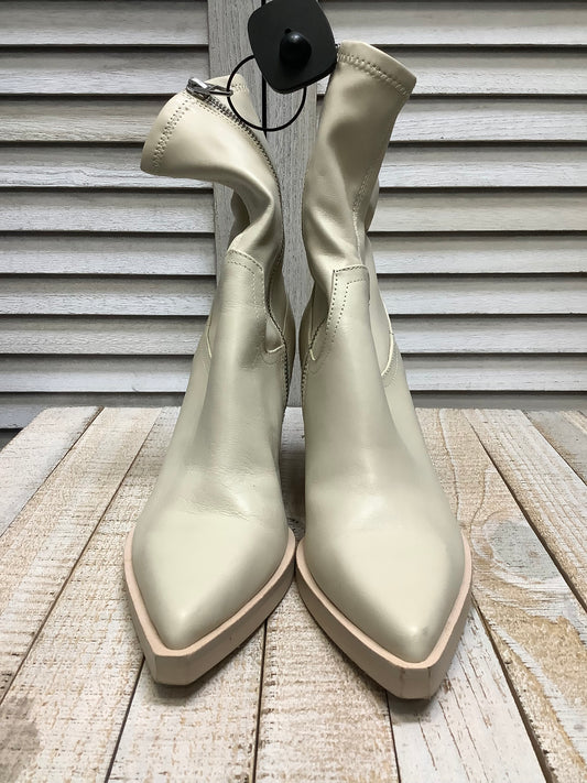 Boots Ankle Heels By Dolce Vita In Cream, Size: 6.5