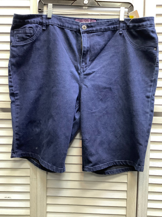 Blue Denim Shorts Gloria Vanderbilt, Size 18