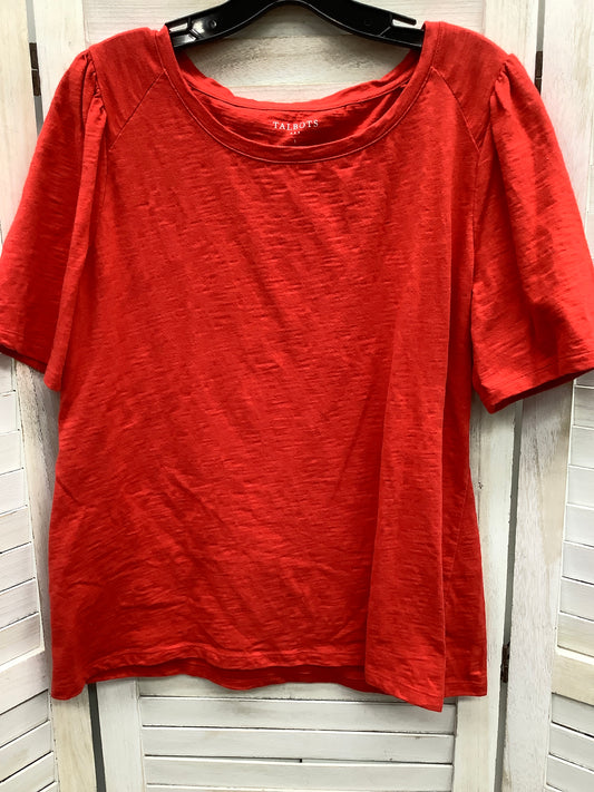 Top Short Sleeve Basic By Talbots  Size: L