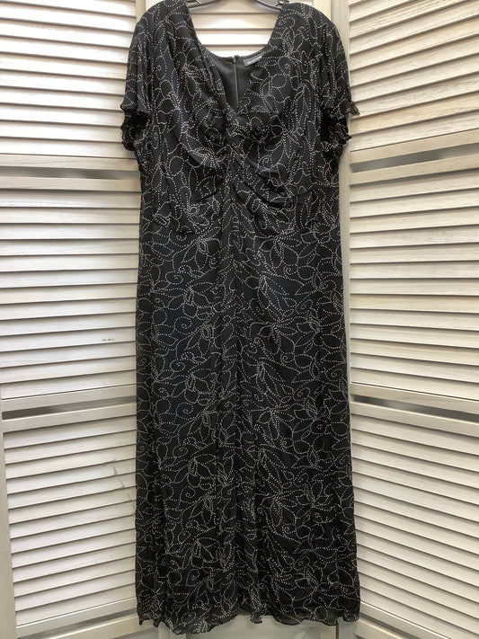 Black & White Dress Casual Maxi Avenue, Size 22