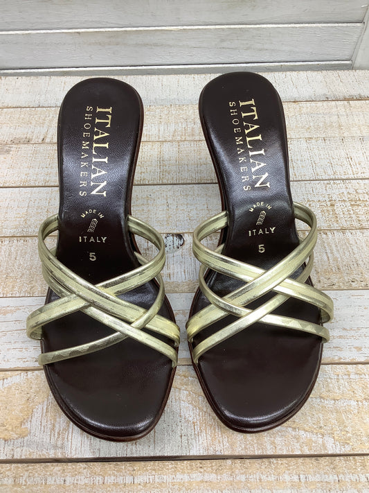 Sandals Heels Block By Italian Shoemakers  Size: 5