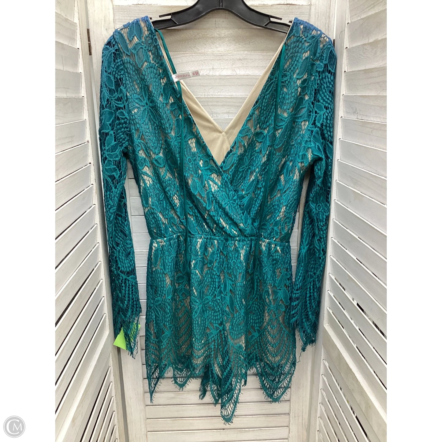 Romper By Xhilaration In Green, Size: Xs