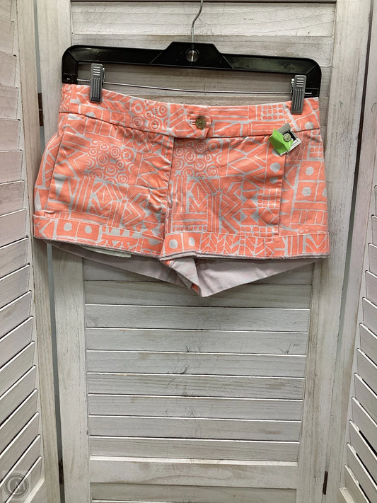 Shorts By J. Crew In Orange & White, Size: 0