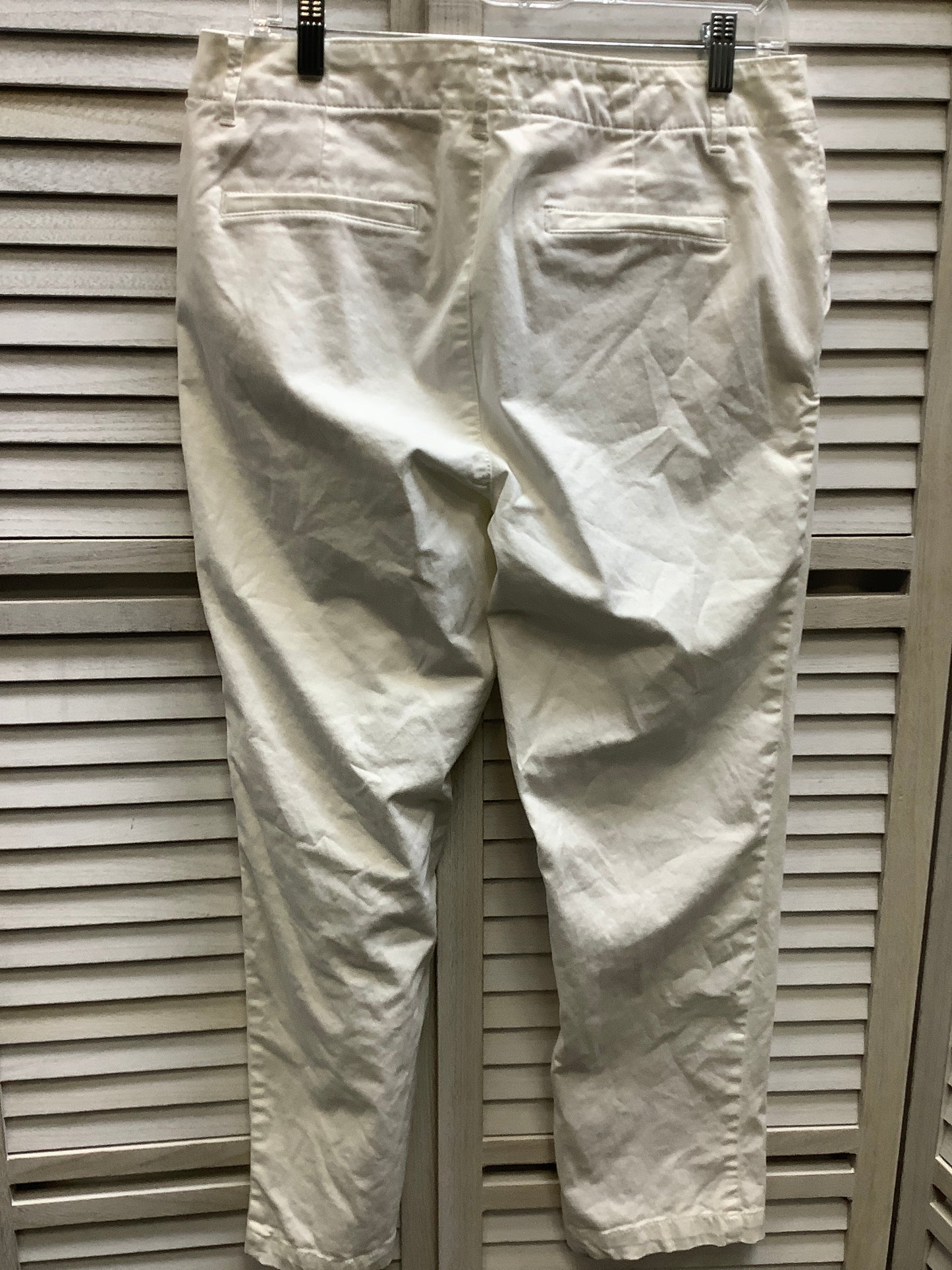 White Pants Chinos & Khakis Loft, Size 8