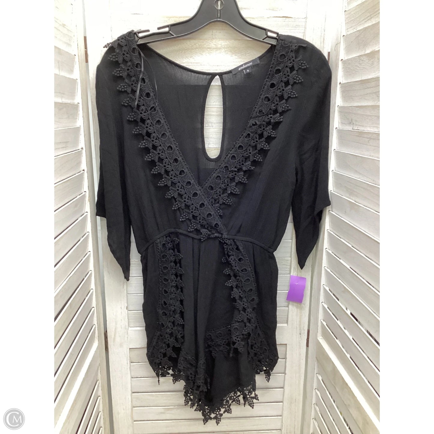 Romper By Ambiance Apparel In Black, Size: S