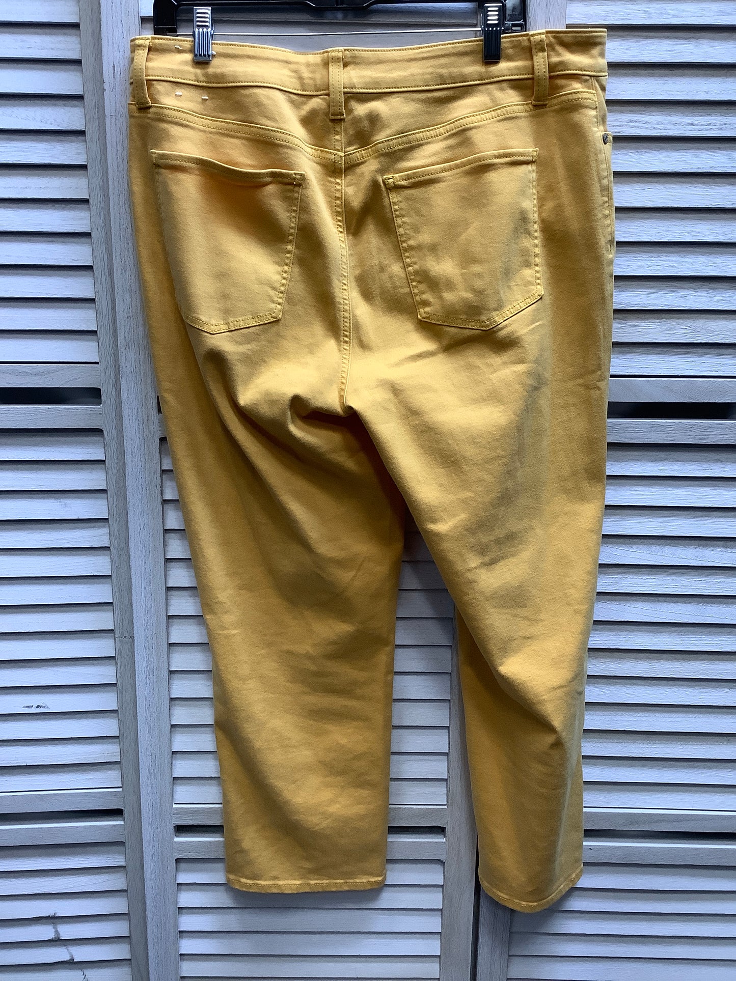 Yellow Denim Jeans Skinny Talbots, Size 14