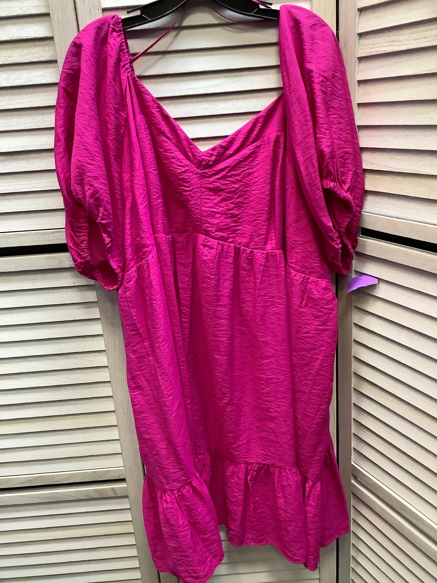 Dress Casual Midi By Nine West In Pink, Size: 3x