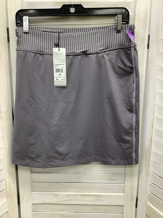 Grey Athletic Skort Adidas, Size Xl