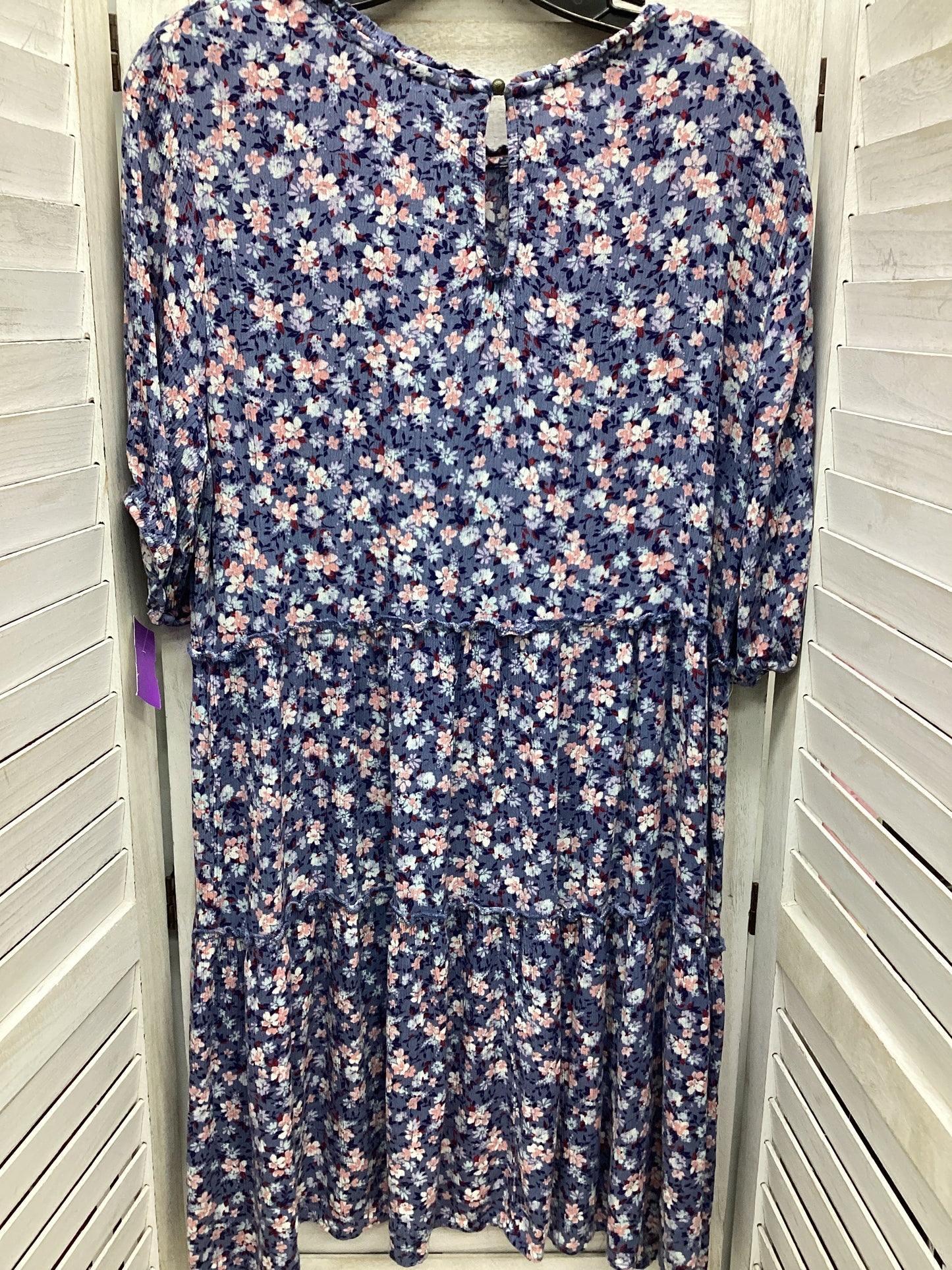 Floral Print Dress Casual Short Knox Rose, Size L