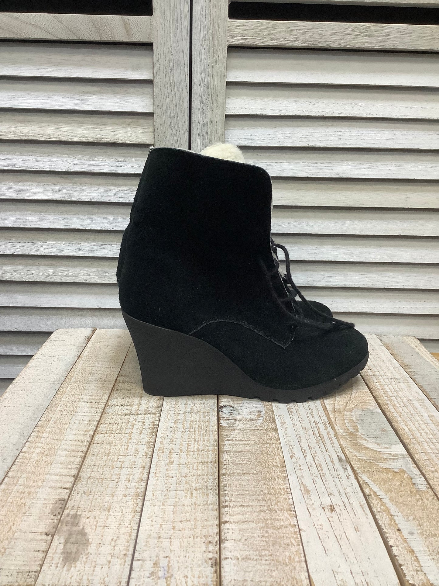 Boots Ankle Heels By Mia In Black, Size: 8.5