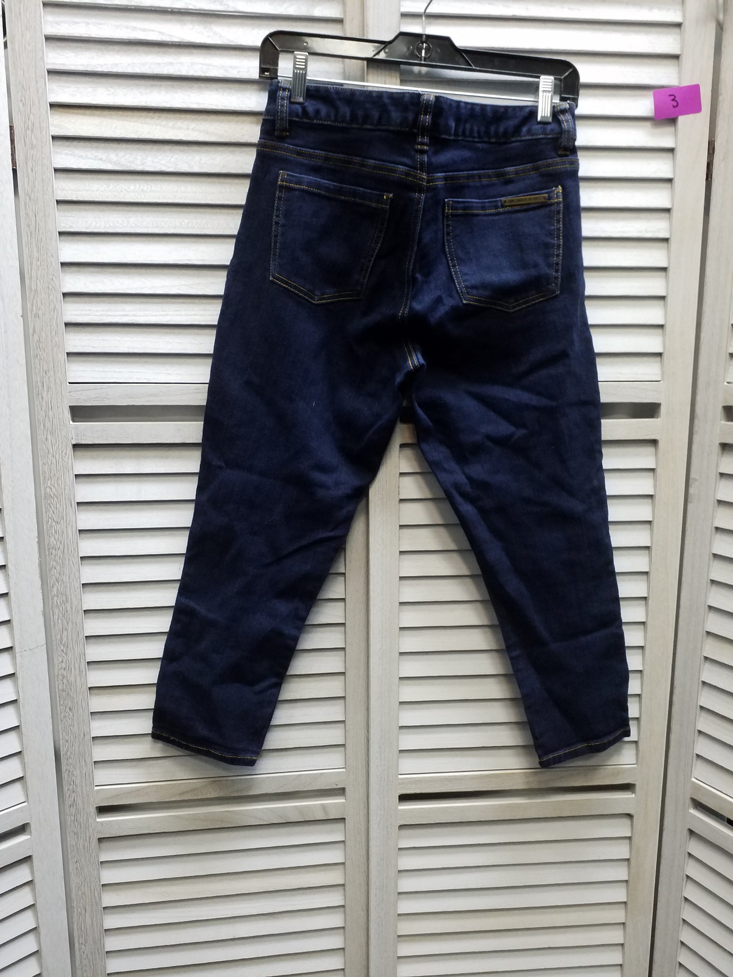 Blue Denim Jeans Cropped Michael Kors, Size 4