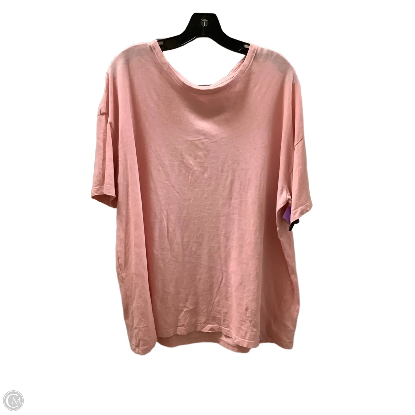 Top Short Sleeve Basic By Aerie In Pink, Size: L