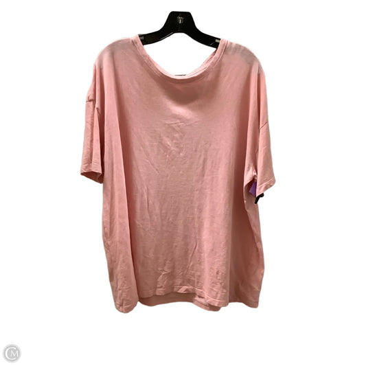 Top Short Sleeve Basic By Aerie In Pink, Size: L