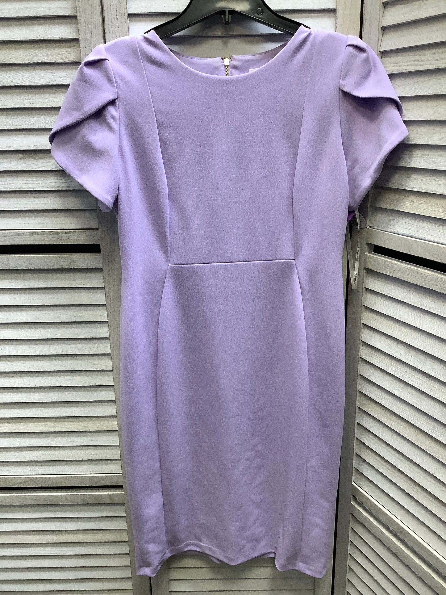 Dress Casual Short By Calvin Klein In Purple, Size: 10