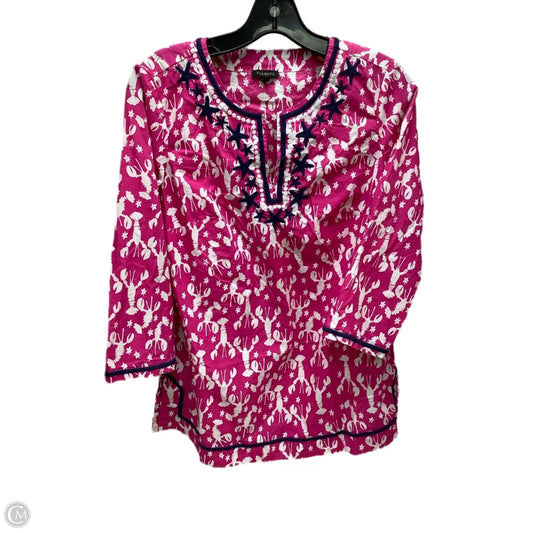 Top 3/4 Sleeve By Talbots In Pink, Size: Xs