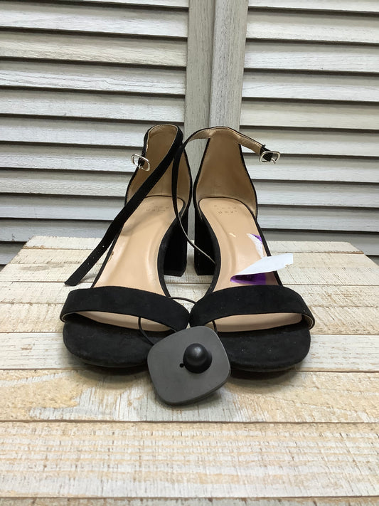 Black Sandals Heels Block A New Day, Size 9