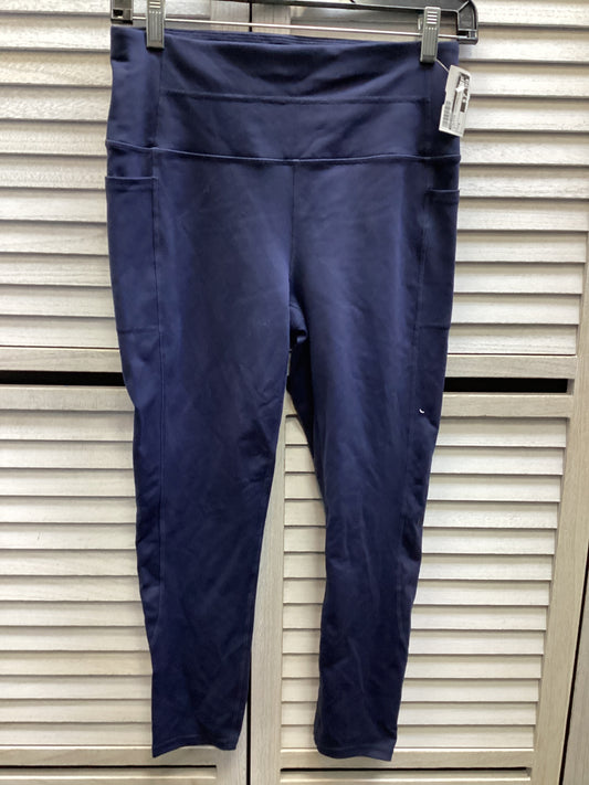 Athletic Leggings By Skechers In Navy, Size: M