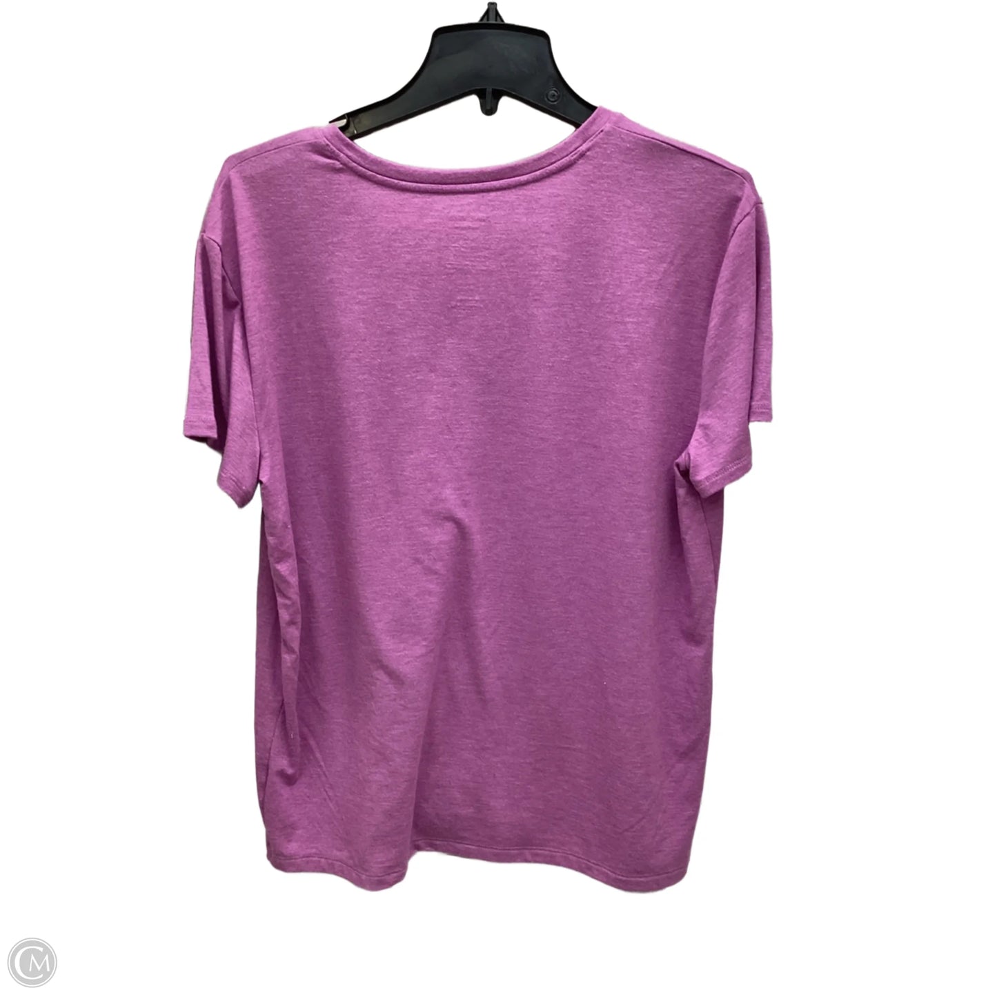 Top Short Sleeve Basic By Nine West In Purple, Size: L