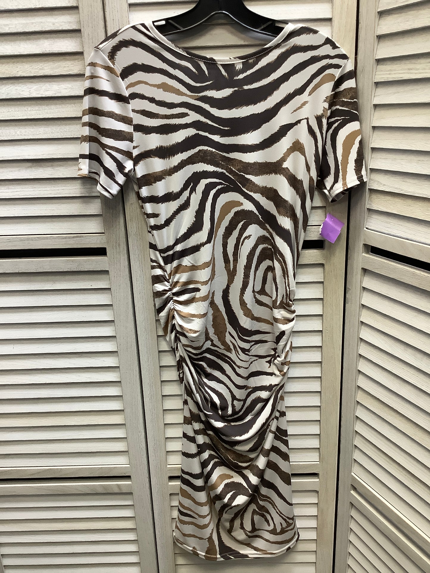 Dress Casual Midi By Venus In Animal Print, Size: S