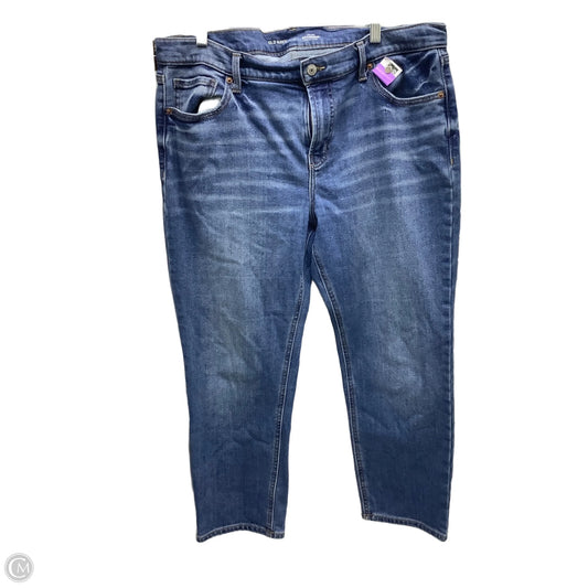 Jeans Cropped By Old Navy In Blue Denim, Size: 14