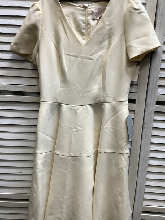 Cream Dress Casual Short Clothes Mentor, Size S