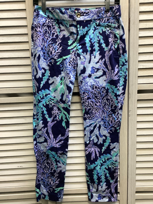 Blue Pants Cropped Lilly Pulitzer, Size 2