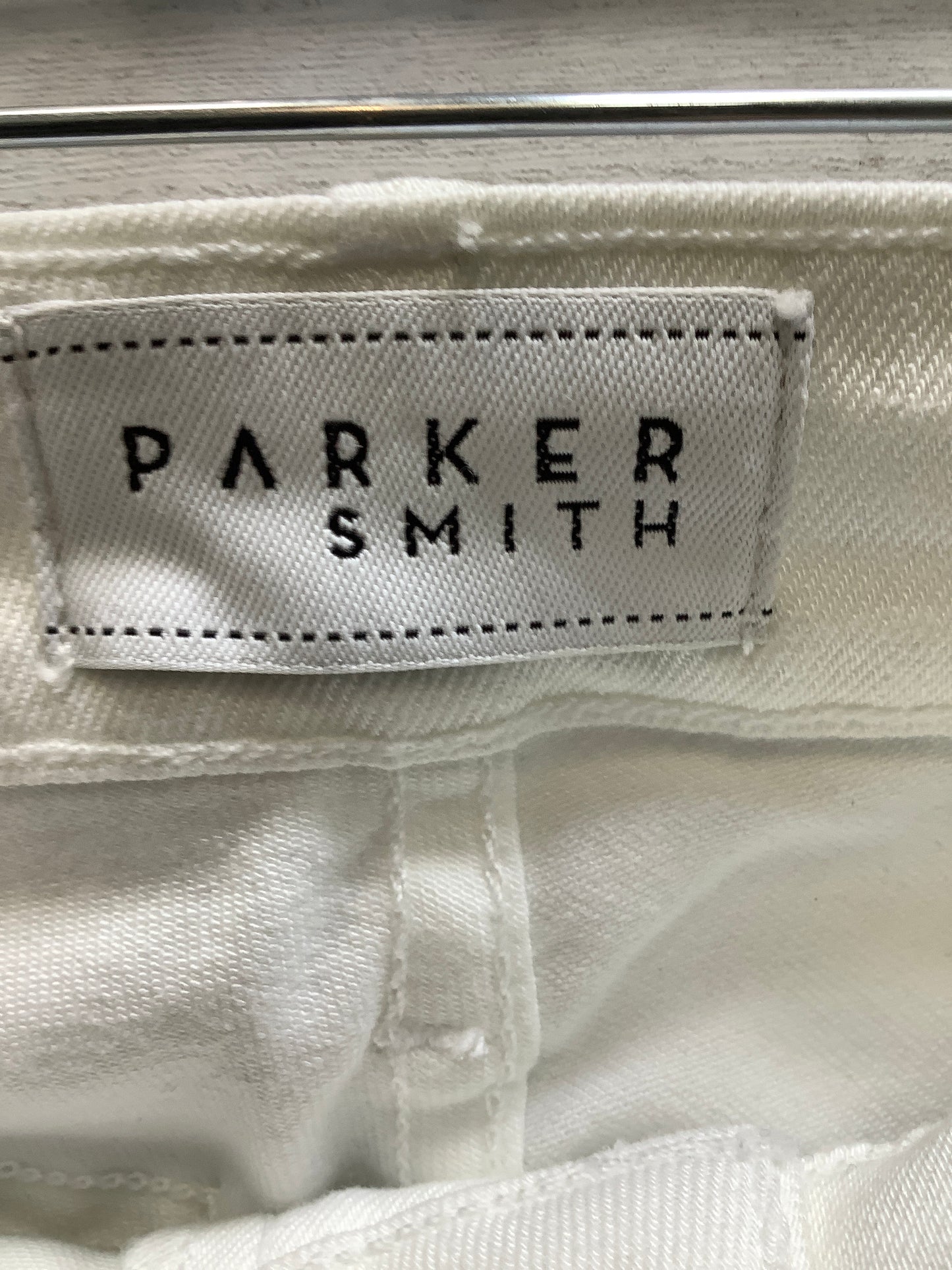 White Denim Jeans Straight Parker Smith, Size 2