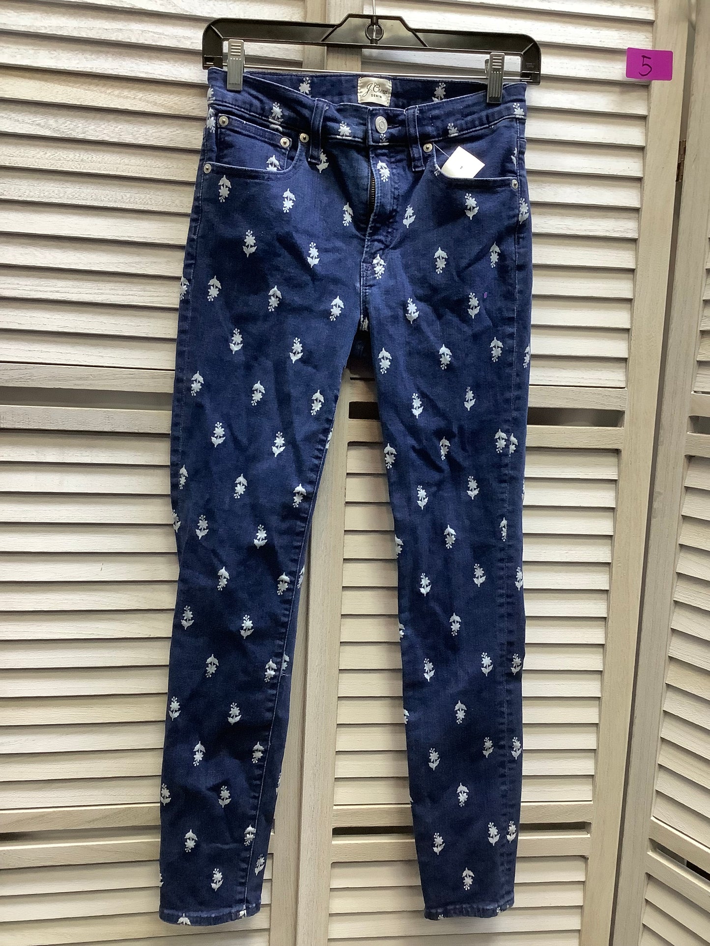 Blue Denim Jeans Skinny J. Crew, Size 4