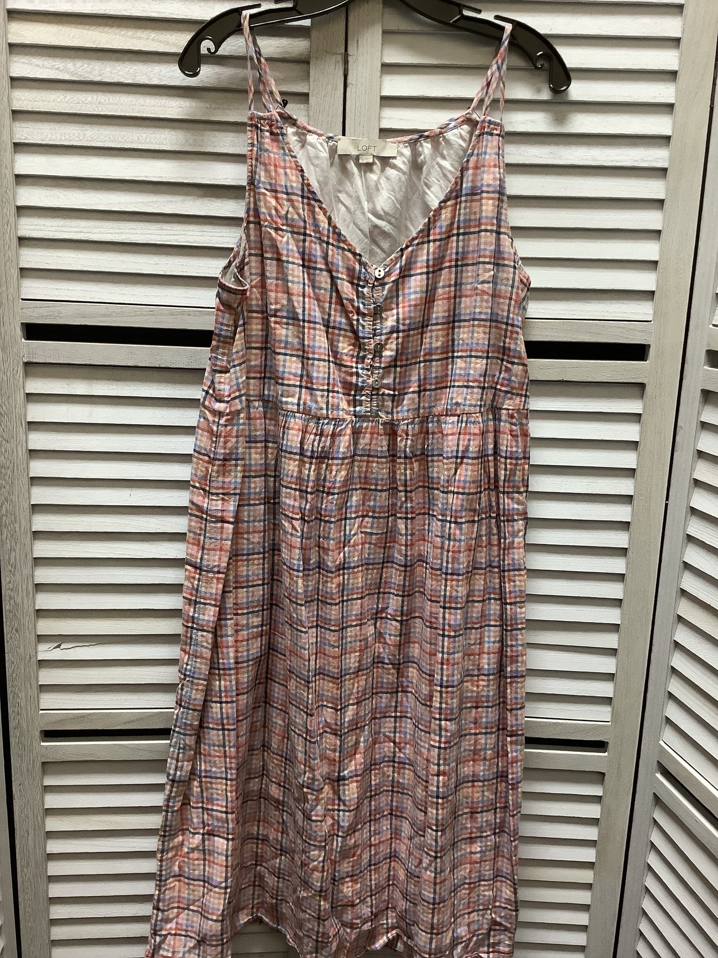 Dress Casual Midi By Loft  Size: 14