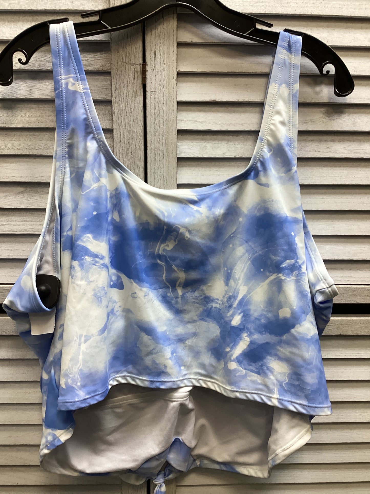 Swimsuit Top By Clothes Mentor In Blue, Size: 3x