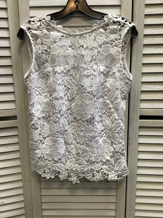 White Top Sleeveless Nanette By Nanette Lepore, Size S