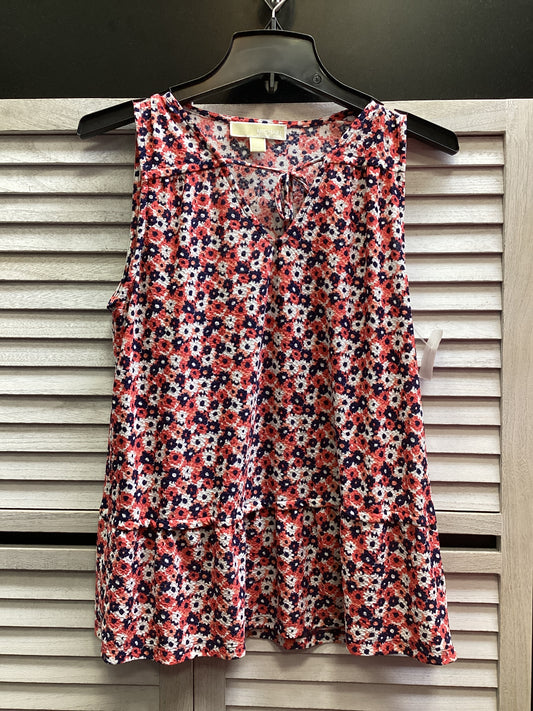 Top Sleeveless By Michael By Michael Kors In Floral Print, Size: S