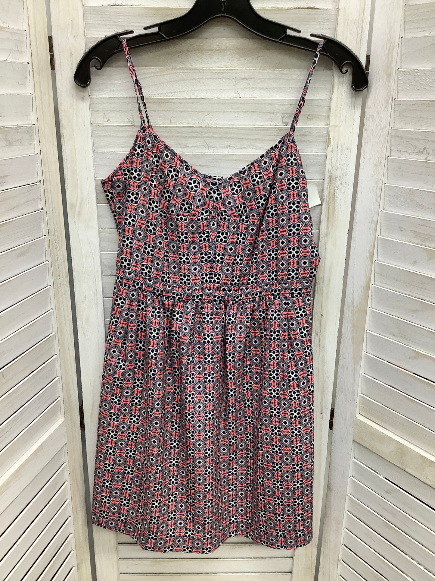 Geometric Pattern Dress Casual Short J. Crew, Size 4