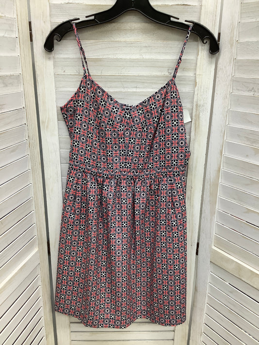 Geometric Pattern Dress Casual Short J. Crew, Size 4