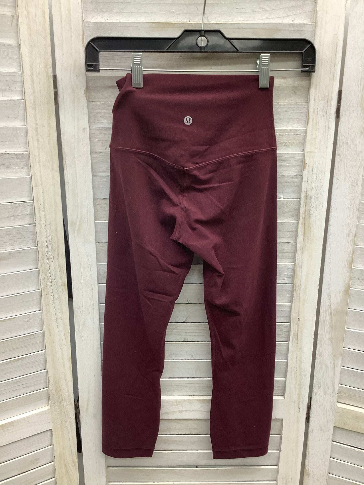 Red Athletic Leggings Lululemon, Size 4