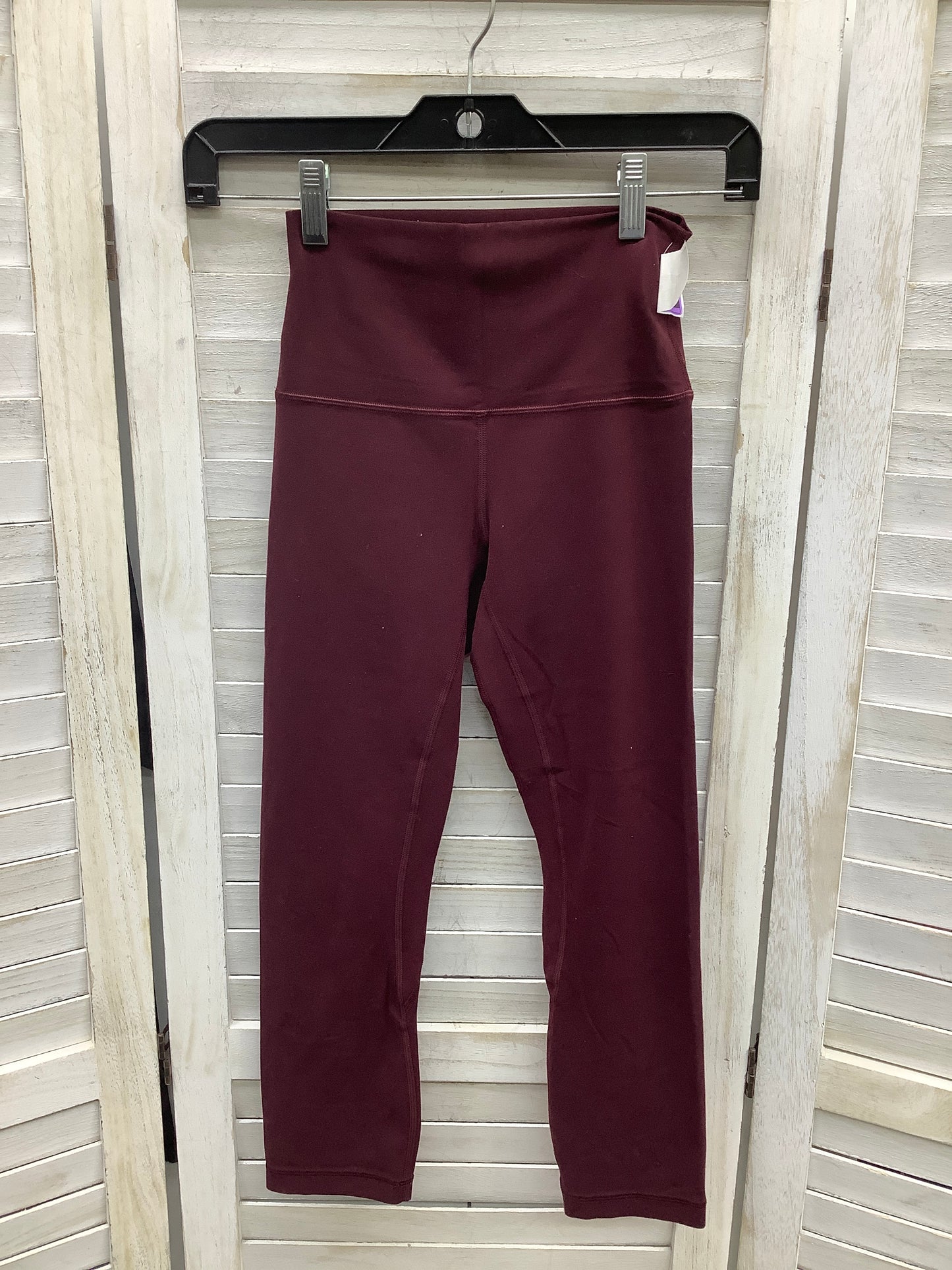 Red Athletic Leggings Lululemon, Size 4