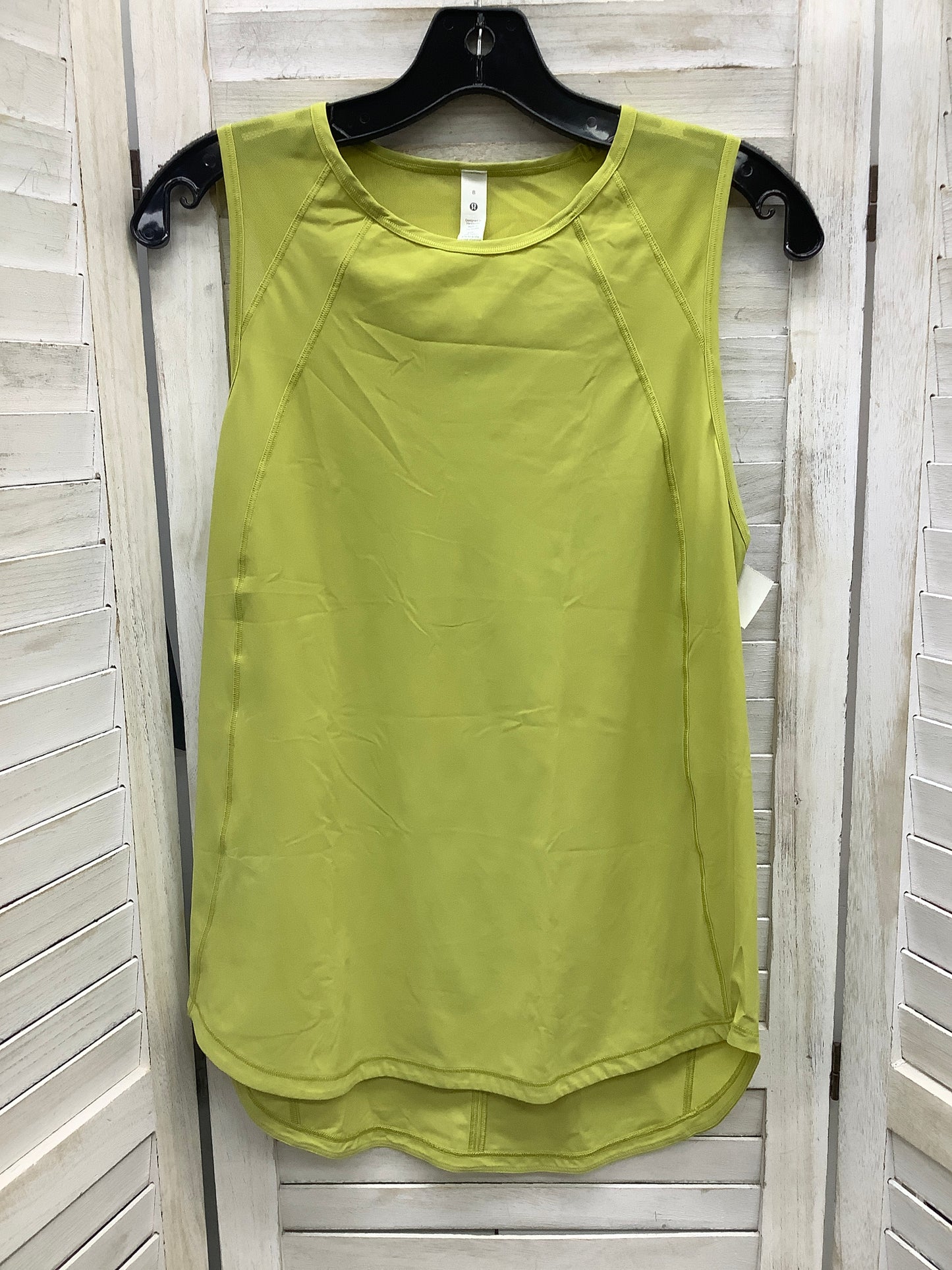 Green Athletic Tank Top Lululemon, Size 8