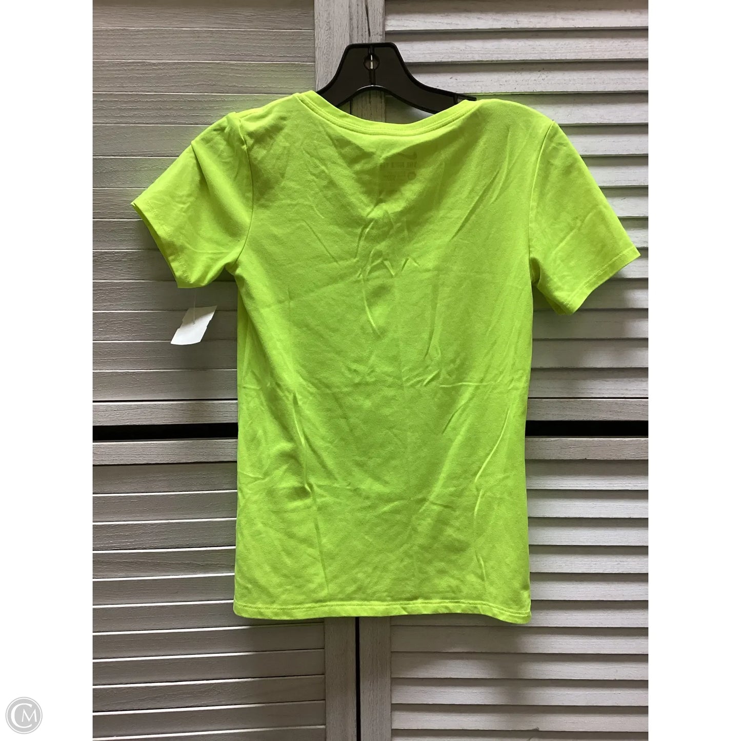 Athletic Top Short Sleeve By Nike In Yellow, Size: Xs