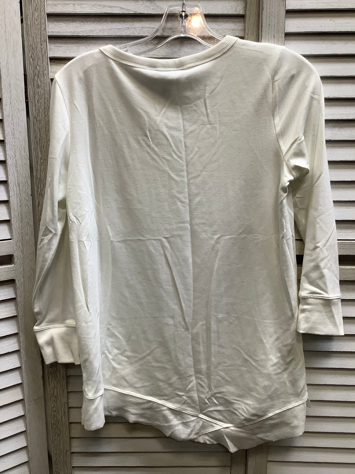 White Top Long Sleeve Simply Vera, Size Xs