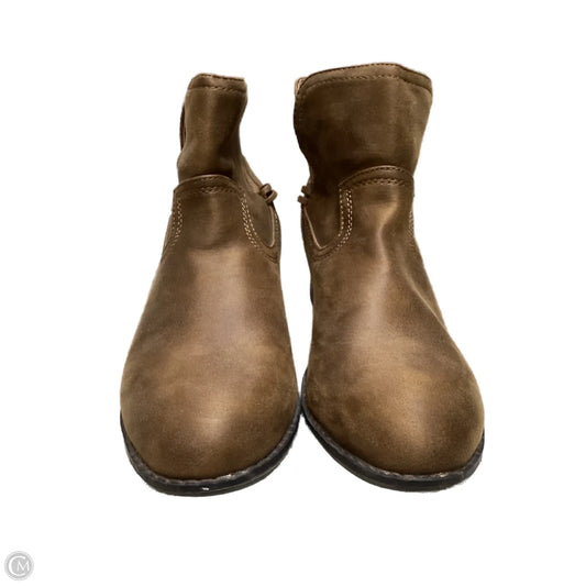 Boots Ankle Heels By True Craft In Brown, Size: 11