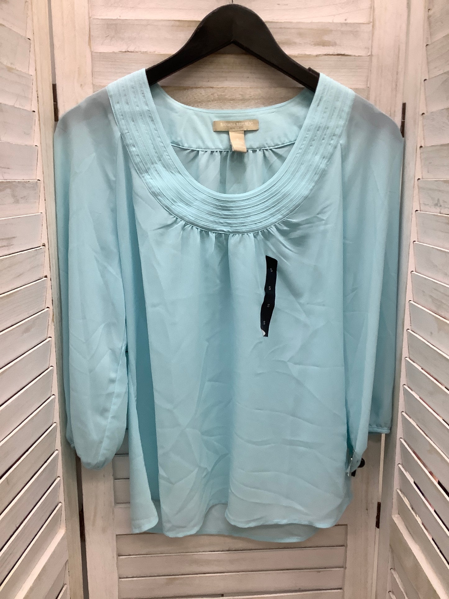 Blue Top 3/4 Sleeve Banana Republic, Size S