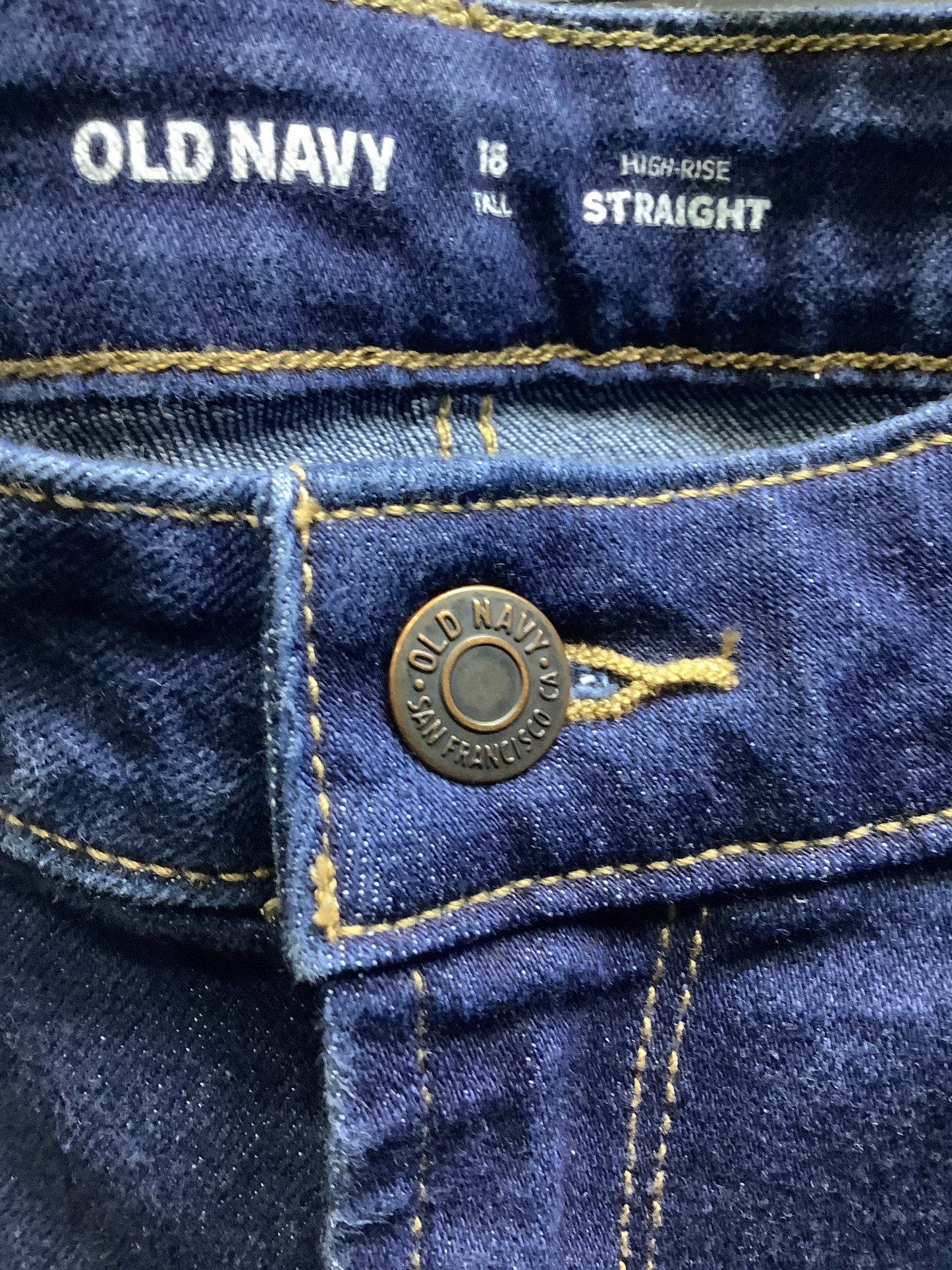 Denim Jeans Straight Old Navy, Size 18