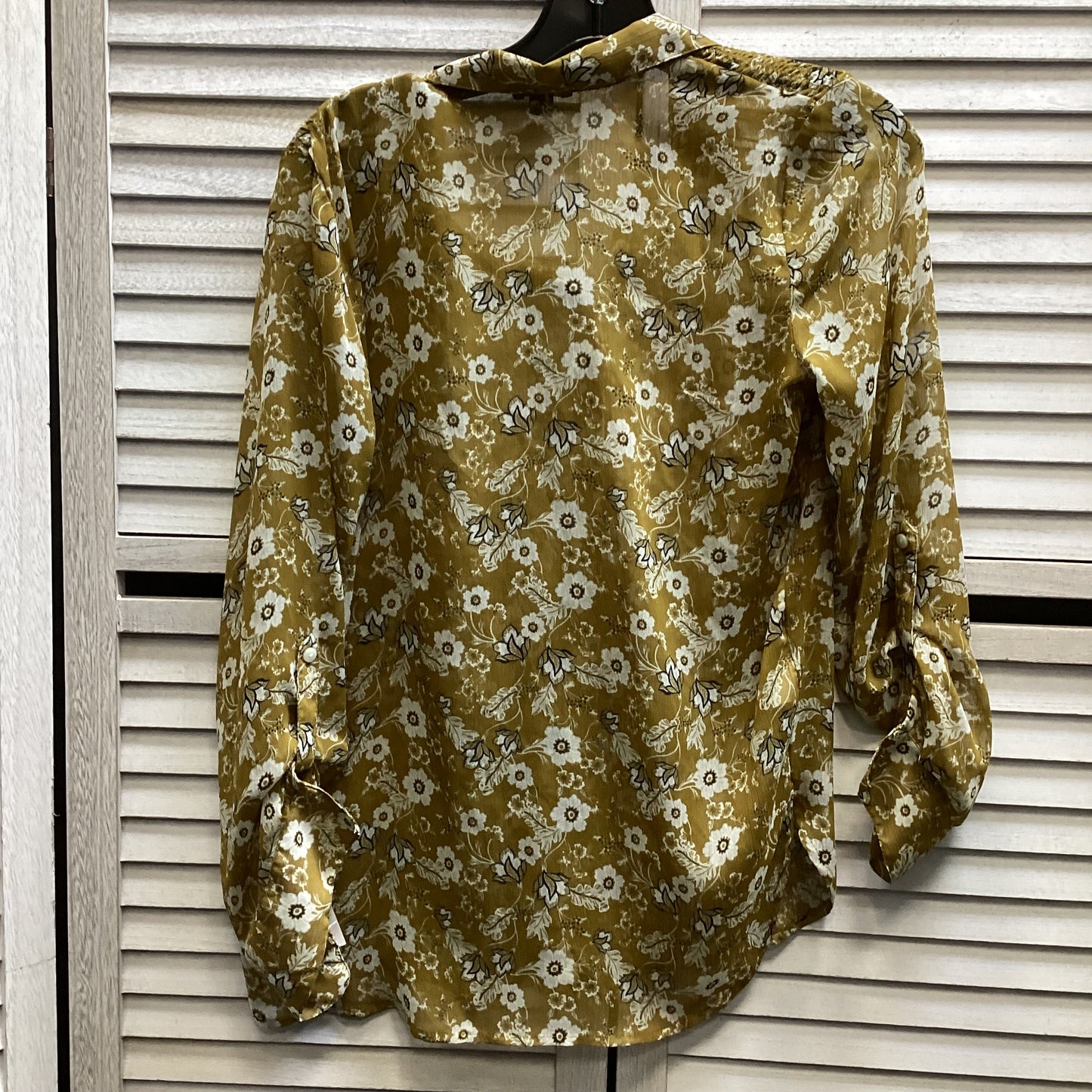 Top Long Sleeve By Ann Taylor In Floral Print, Size: Xs