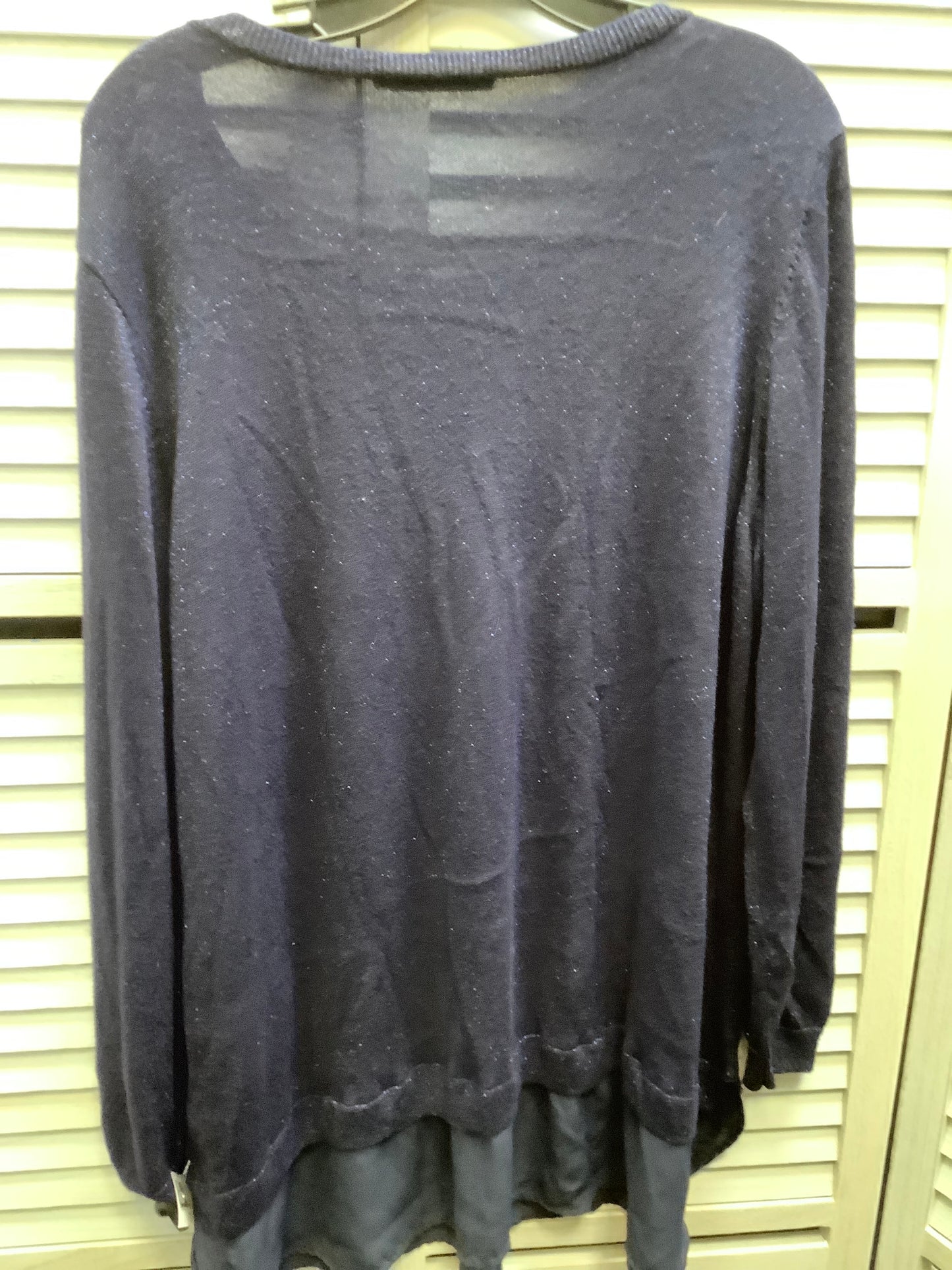 Top Long Sleeve By Belldini In Navy, Size: 3x